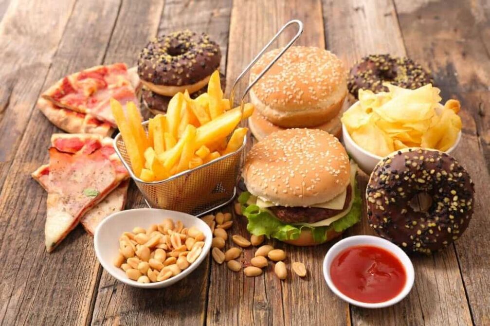 A comida chatarra leva á calvicie