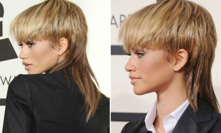 Corte de pelo para restaurar gradualmente a cor natural do cabelo