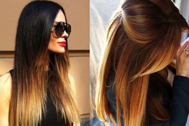 Ombre no cabelo escuro